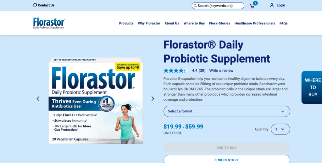 Florastor Website