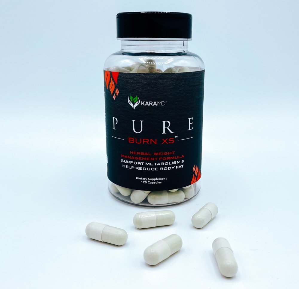 KaraMD-Pure-Burn-XS-Bottle-And-Pills