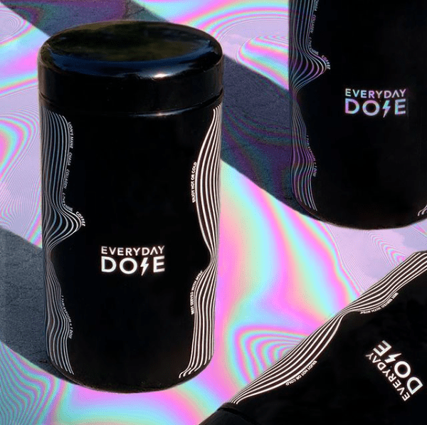 The Mushroom Latte - Black and white bottle