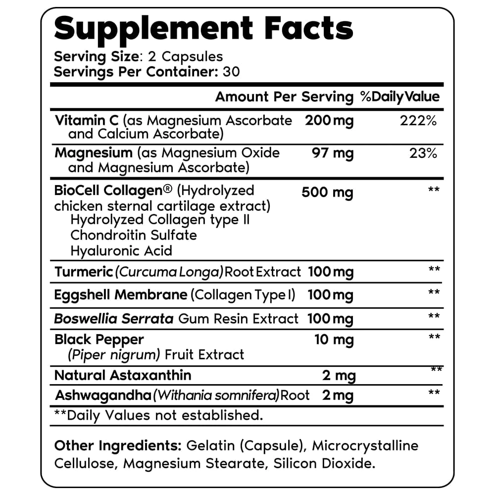 primal flex supplement facts