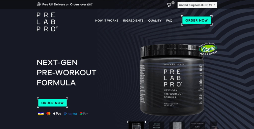 top-rated Pre-Workout supplement-Pre Lab Pro