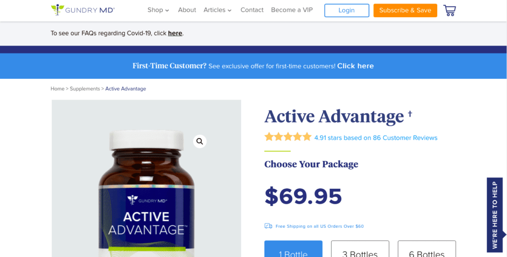 Active Advantage Website