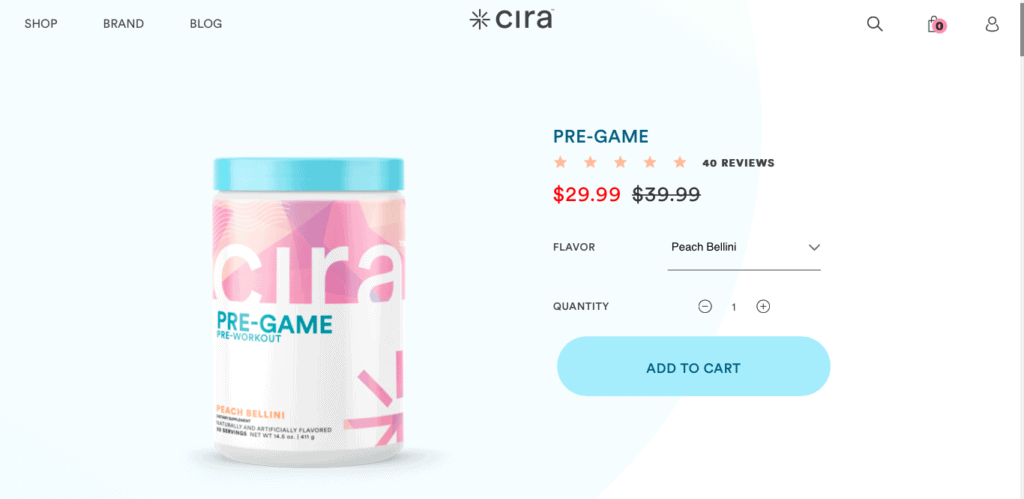 Cira Pre-Game Website