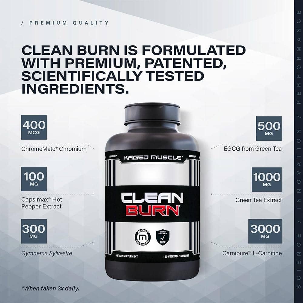 Kaged Muscle Clean Burn Ingredients