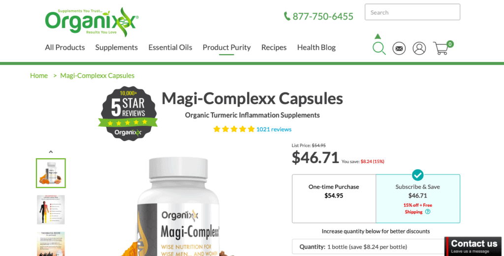 Magi-Complexx Organixx Website