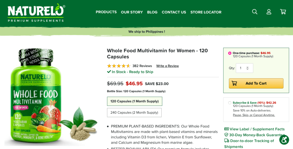 Naturelo Premium Supplements Whole Food Multivitamins For Women Website