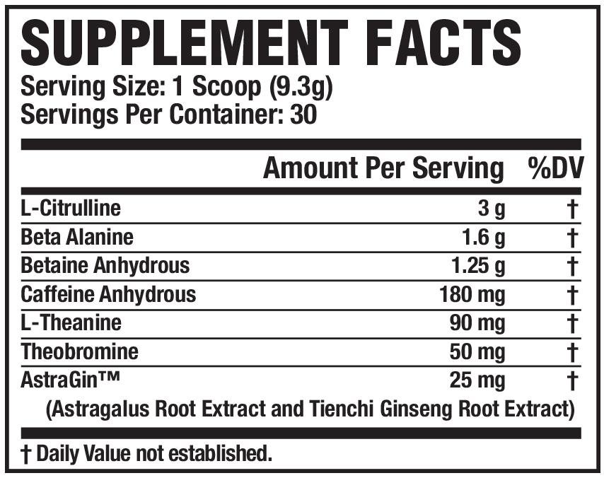 Nitrosurge-Supplement Facts