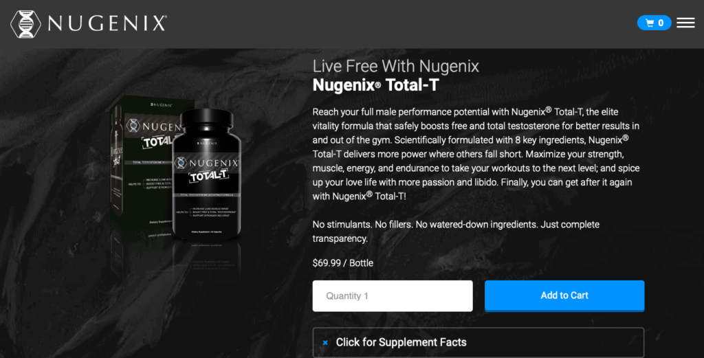Nugenix Total-T Website
