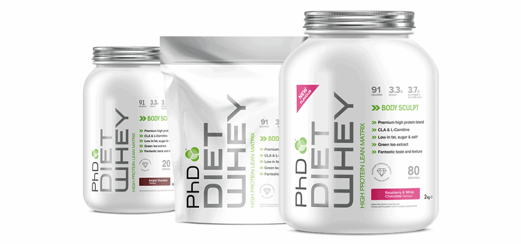 PHD Diet Whey Protein Flavors