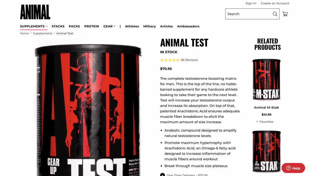 Animal Test Website