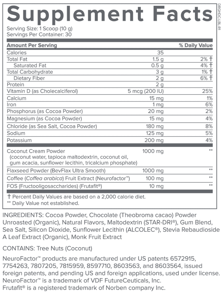 GundryMD Heart Defense - Supplement Facts