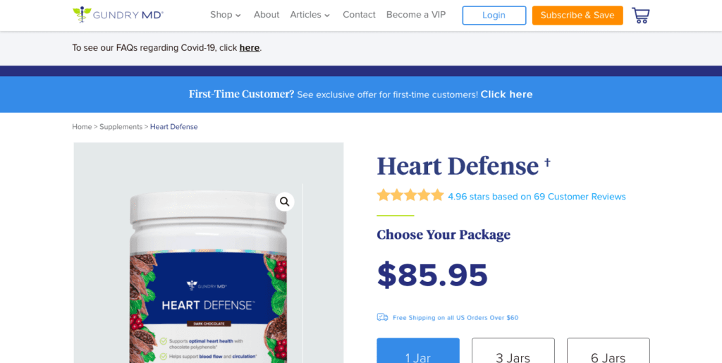 GundryMD Heart Defense Website