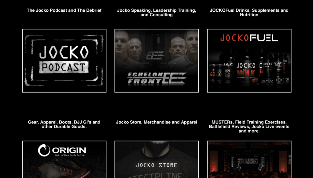 Jocko Company Website