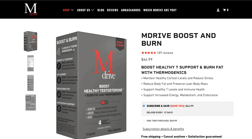 MDrive Boost and Burn Website