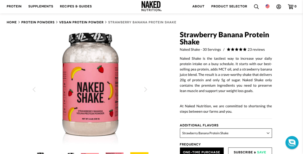 Naked Nutrition Naked Shake Website