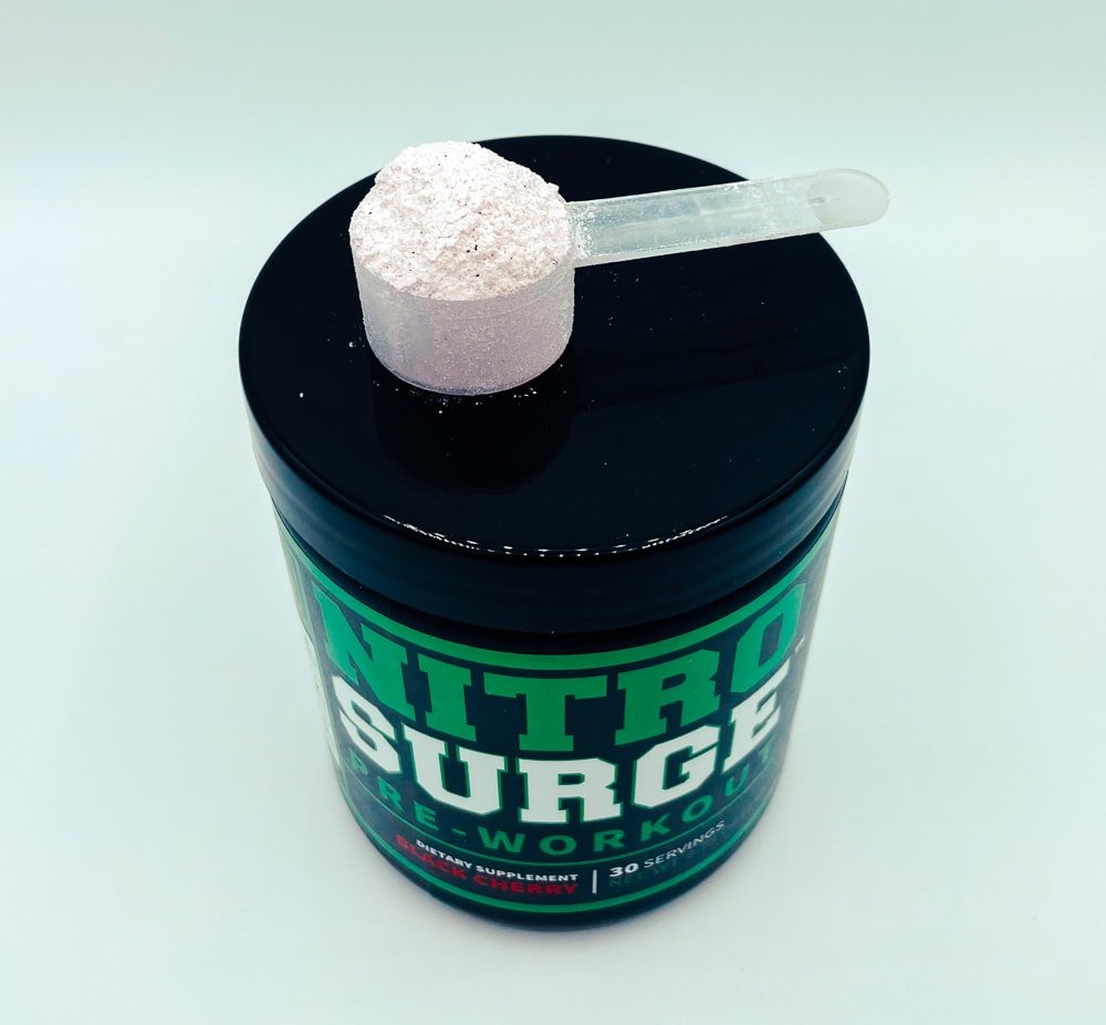 Nitrosurge-Pre-Workout-Bottle-And-Powder