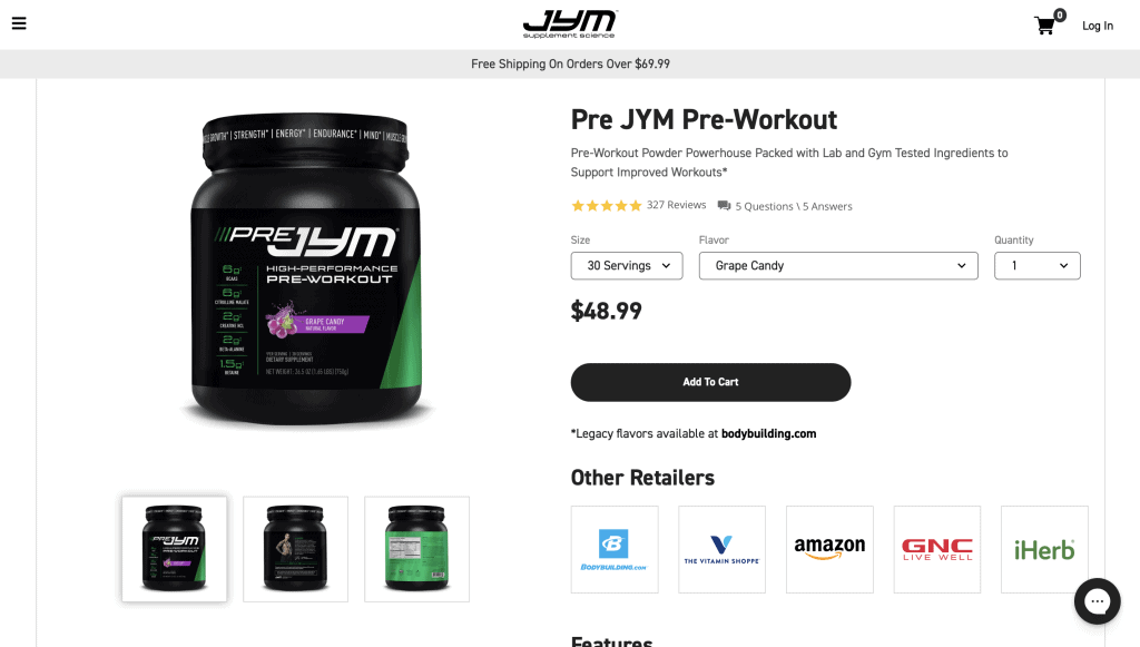 Pre JYM Website