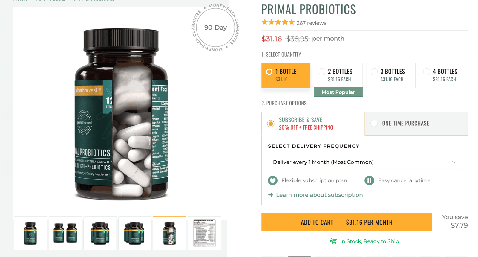 primal harvest probiotics price