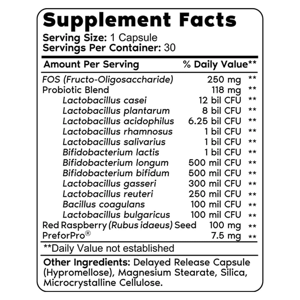 primal harvest probiotics supplement facts