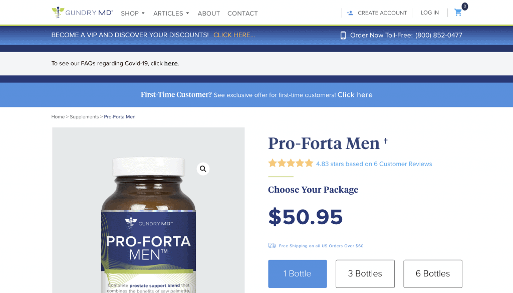 Gundry MD Pro-Forta Men Website