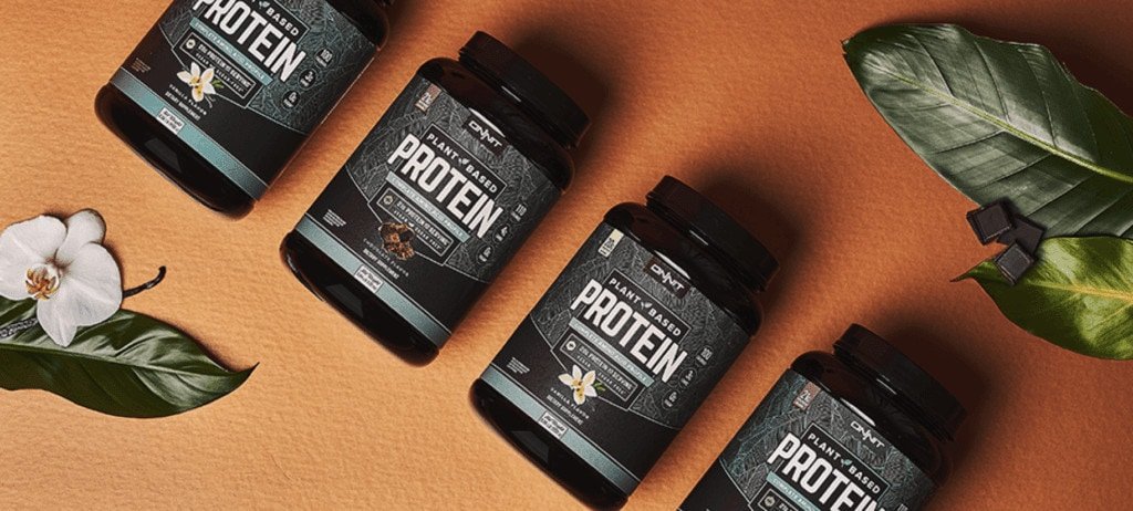 Onnit Plant-Based Protein Supplement Bottles