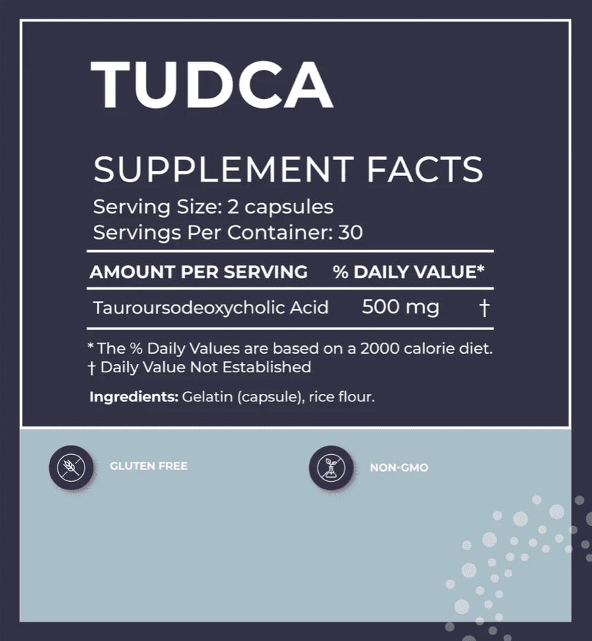 TUDCA Supplement Facts