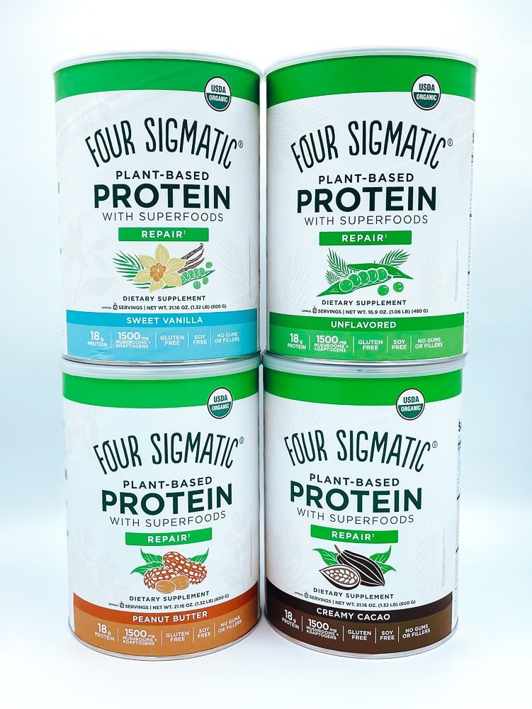 Four Sigmatic Superfood Protein Flavors