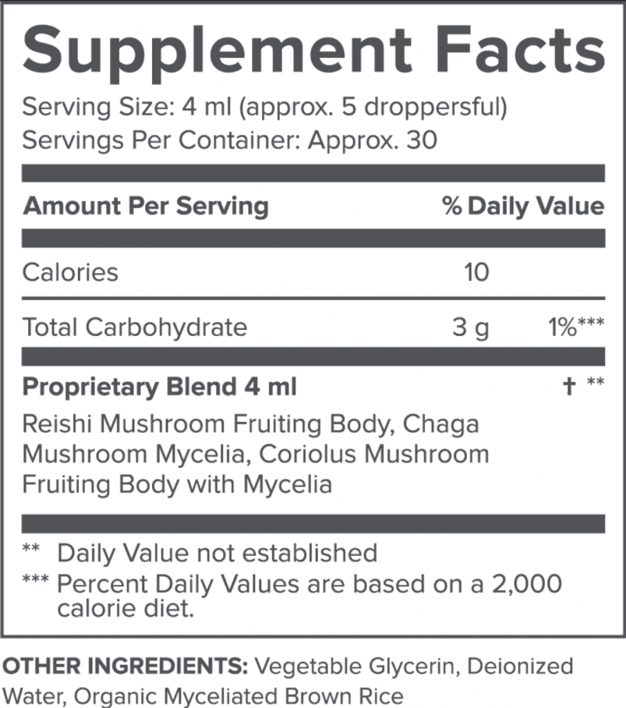 gundry md mushroom vitality supplement facts