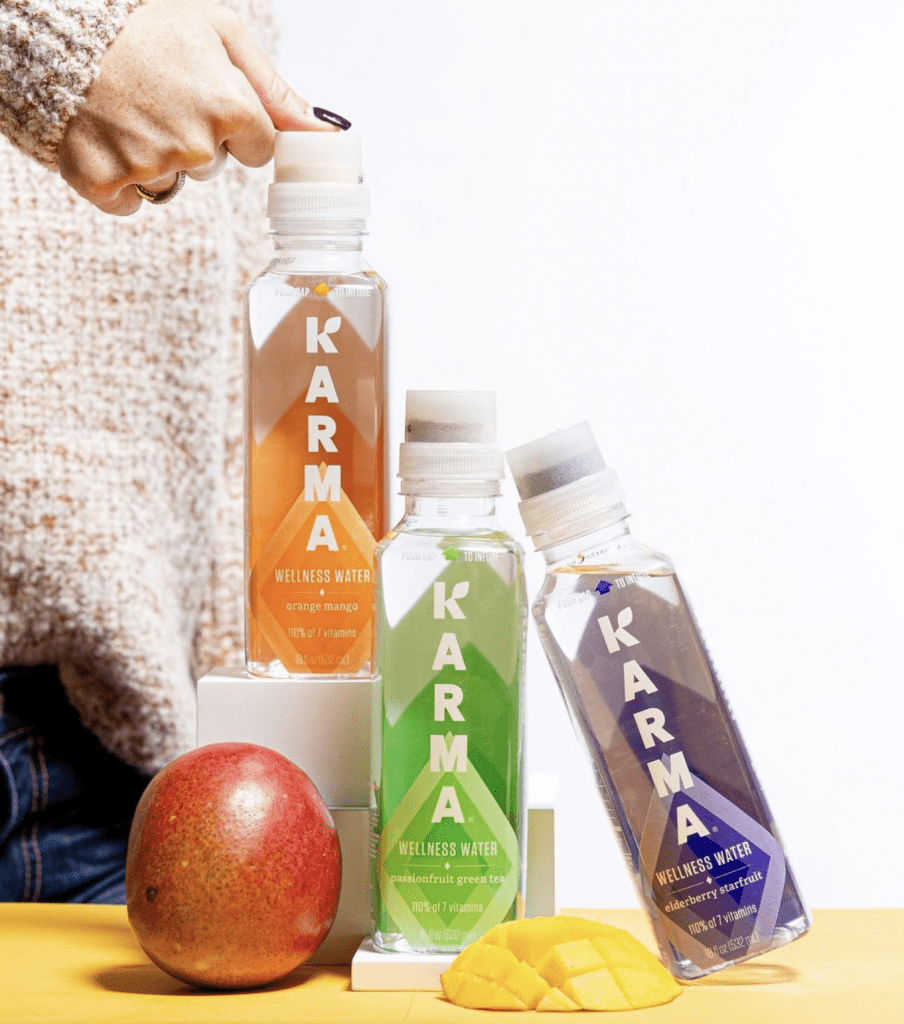 karma wellness water the push cap