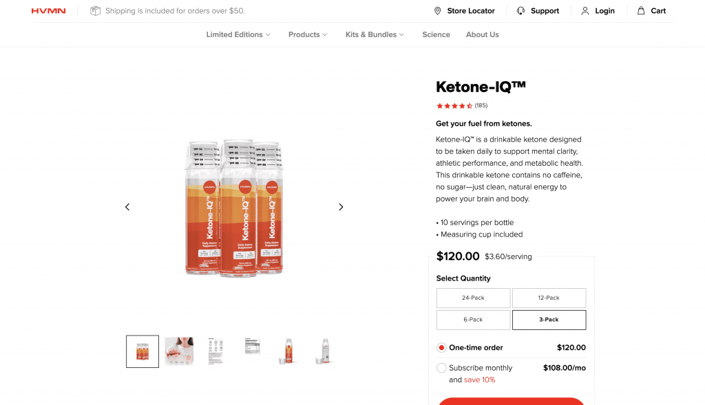 hvmn ketone iq website