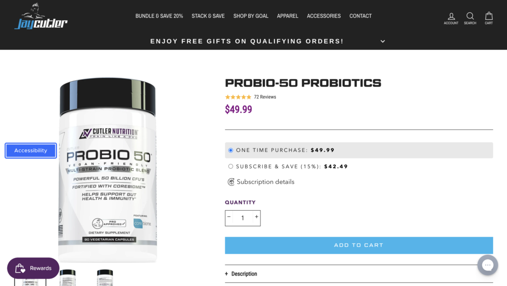 jay cutler nutrition probio 50 website
