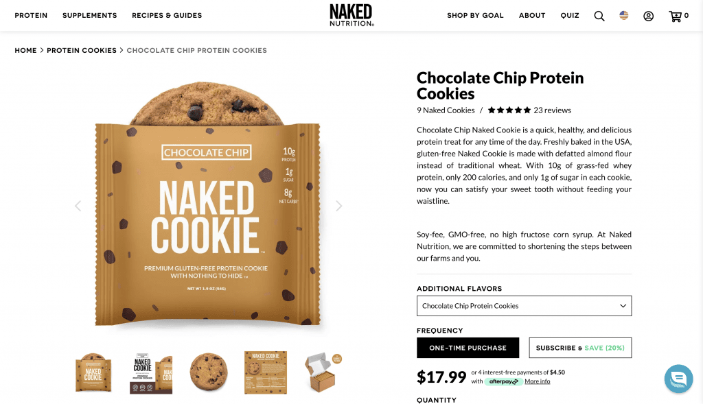 naked nutrition naked cookie website