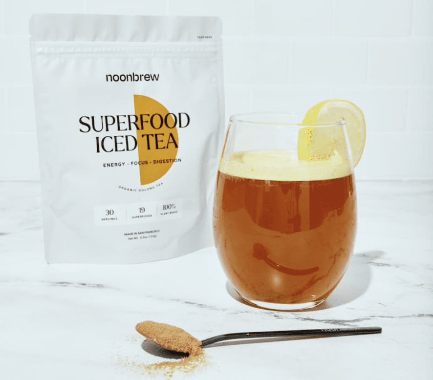 noonbrew superfood iced tea drinks