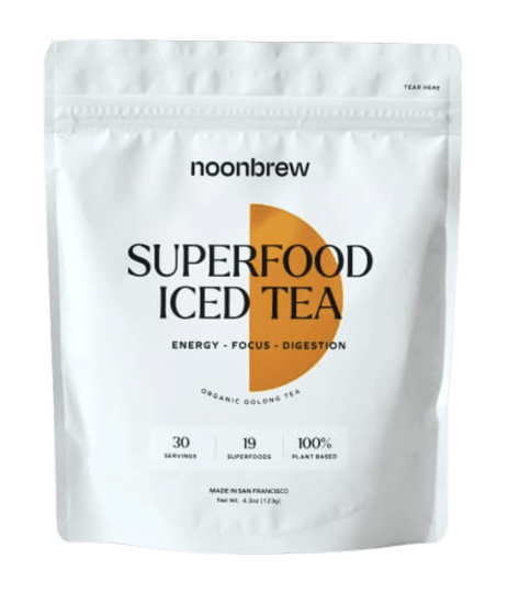 noonbrew superfood iced tea