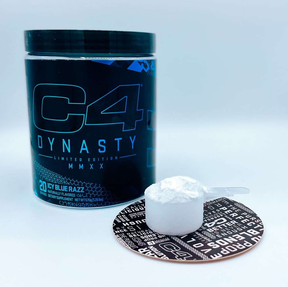c4 dynasty bottle and scoop