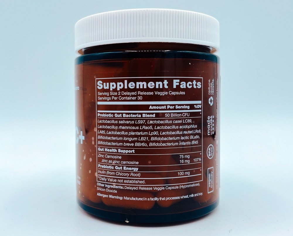 dioxyme probiotic+ supplement facts