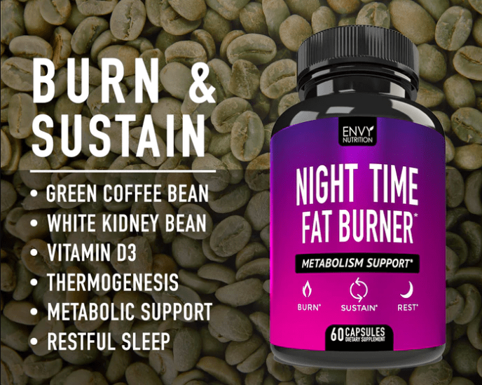 envy nutrition night time fat burner ingredients