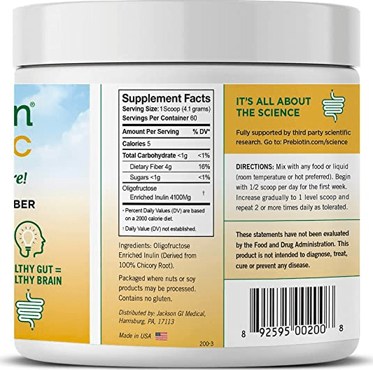 jackson gi medical prebiotin supplement facts