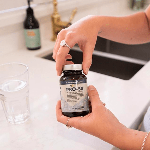 vitamin bounty pro 50 opening the bottle