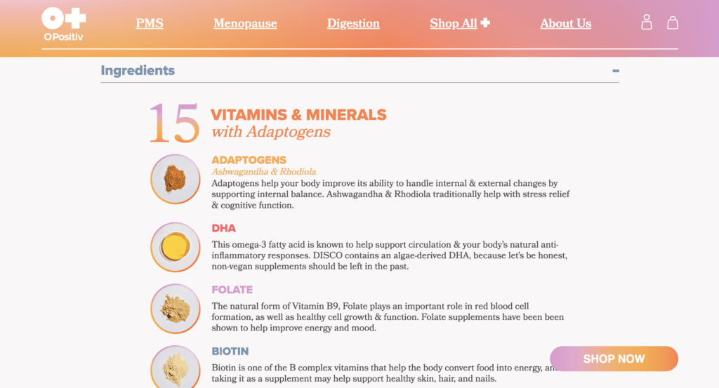disco women's gummy multivitamin ingredients