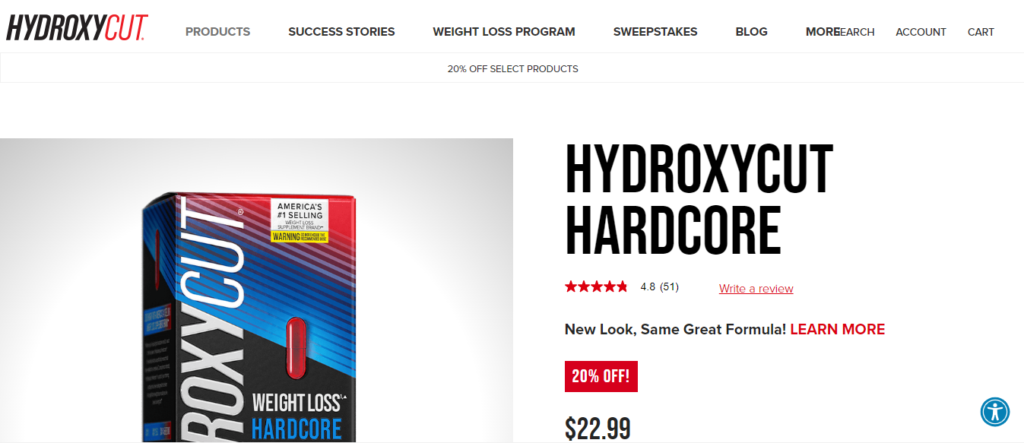 hydroxycut hardcore website