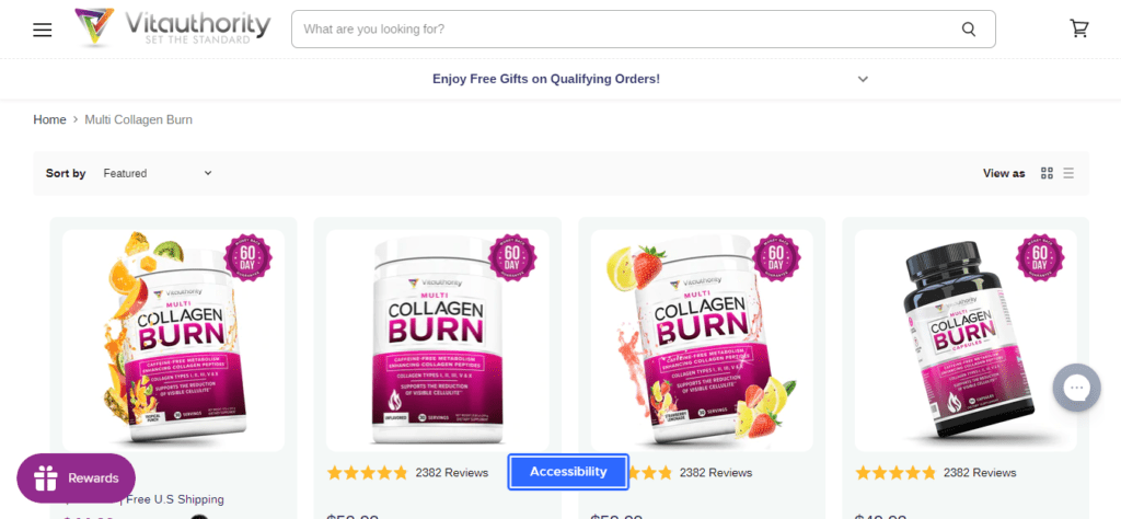 vitauthority multi collagen burn website