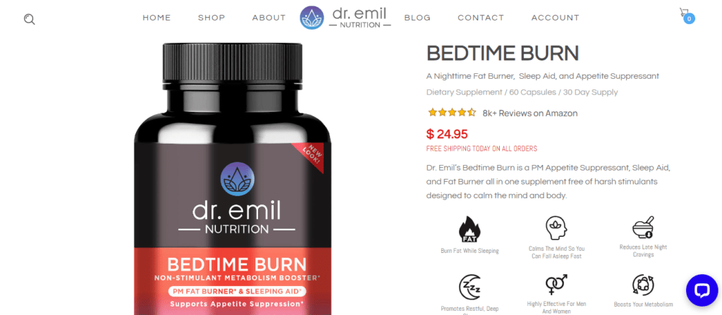 bedtime burn website