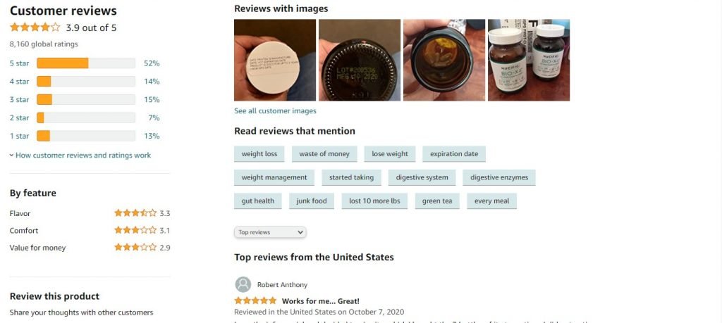 bio x4 amazon customer reviews