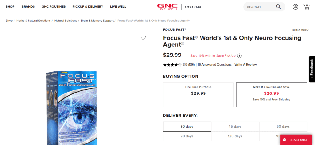 focus fast where to buy