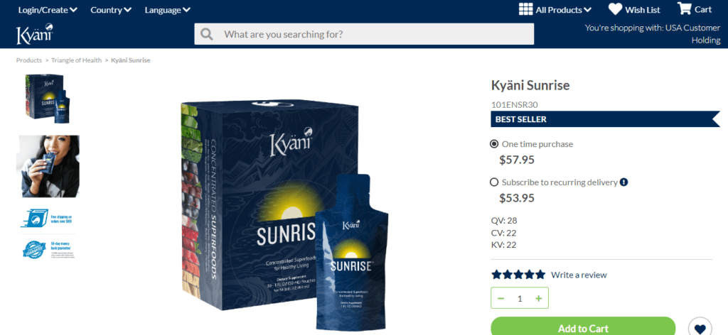 kyani sunrise website