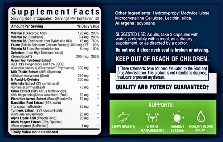 livlean supplement facts