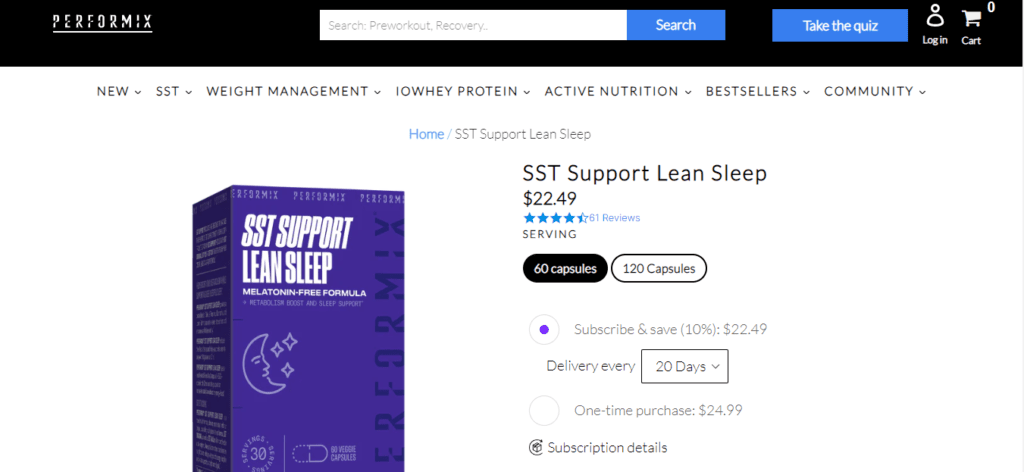 sst support lean sleep website