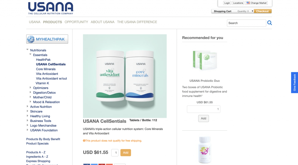 usana cellsentials where to buy