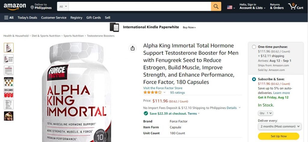 alpha king immortal where to buy